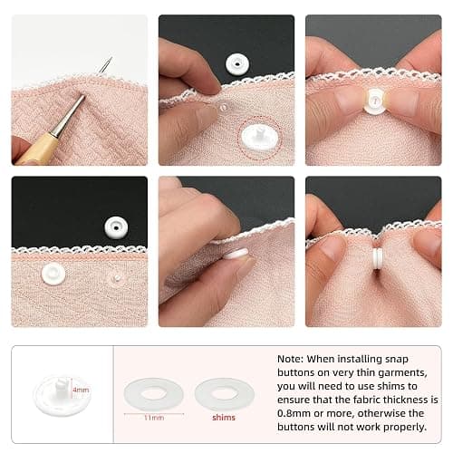 Plastic snap buttons w/ tool thumbnail 3