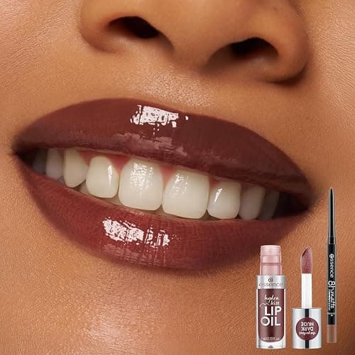 essence toffee talk brown lip set 01 Pout Au Chocolat, 4-teiliges Set, Lipliner, Lippenöl, Lippenbalsam & Treatment, matte bis glänzende Brauntöne thumbnail 5