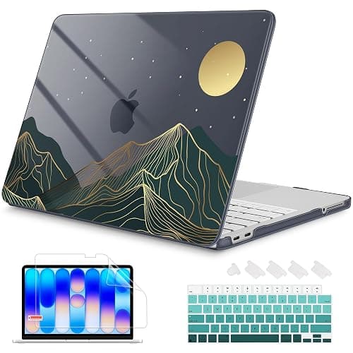 Mektron Case for 2026 MacBook Neo 13-inch A18 Pro chip A3404 Laptop Cover with 13-inch (Diagonal) Liquid Retina Display+ Keyboard Cover+ Screen Protector, Abstract Mountain C112 - Image 1