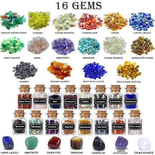 Witchcraft Supplies Kit, 86 PCS Wiccan Supplies and Tools, Include Dried Herbs, Crystal Jars, Colored Candles and Parchments, for Beginners Witches Pagan Altar Decor thumbnail 4
