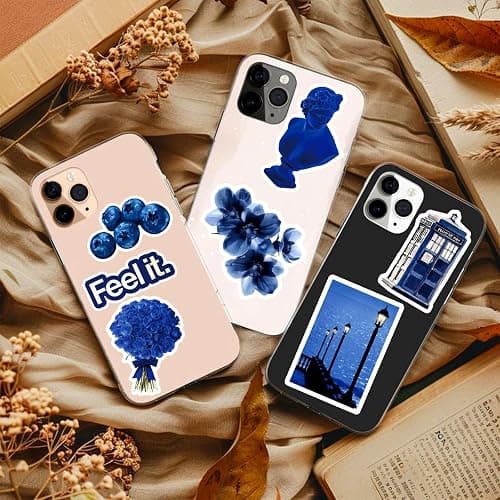 50Pcs Cute Blue Girl Stickers Waterproof Vinyl Y2K Blue Aesthetic Decals for Bike Water Bottles Laptop Bicycle Refrigerator Cup Luggage Computer Mobile Phone Skateboard Decor (Blue-1) thumbnail 7