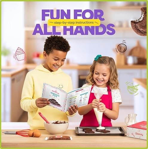 Baketivity Whoopie Pie Kids Baking Kit with Pre-Measured Ingredients | DIY Activity Kit Featuring Easy Recipe, Family Fun, and Delicious Homemade Treats Gift Idea for Boys and Girls Ages 4-12 thumbnail 5