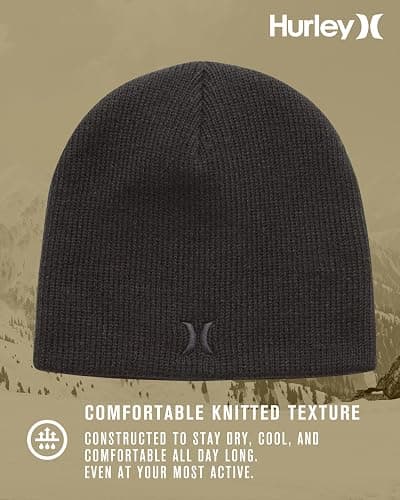 Hurley Men's Winter Hat - Classic Icon Beanie thumbnail 3