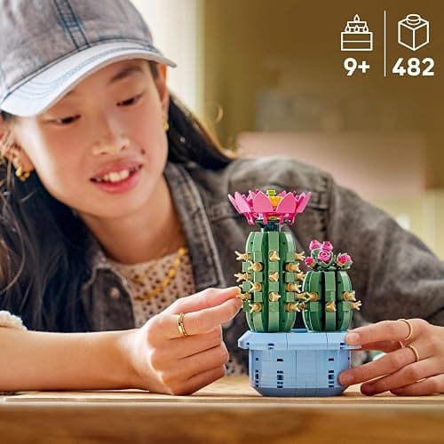 Lego 11509 Botanical Blooming Cactus Toy, Birthday Present, Blocks, Girls, Boys, Kids, 9 Years, 10 Years, 11 Years, Elementary School Students, Decorative Plants, Faux Green, Interior, Stylish thumbnail 2