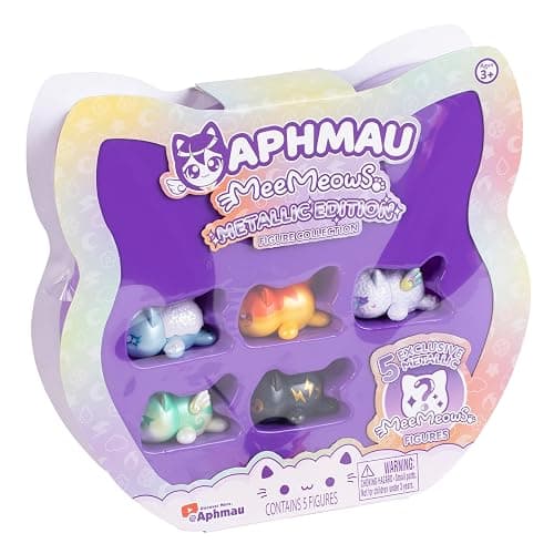 Aphmau Mystery MeeMeow Figures Multi-Pack – Elemental Glow Party, YouTube Minecraft Gaming Channel, 5 Exclusive Glow-in-The-Dark Elemental Figures, Official Merch thumbnail 5