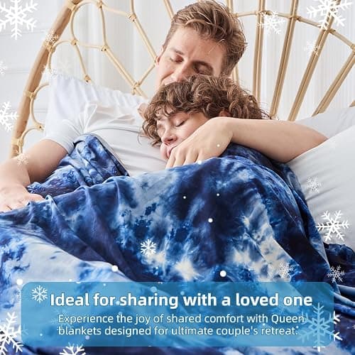 inhand Cooling Blanket Queen Size (90"x90"), Cooling Blankets for Hot Sleepers, Absorbs Heat to Keep Adults Cool for Summer Nights Sweats, Thin Cold Lightweight Blanket for Couch Bed, All Season Use - Navy - Queen-90"x90" thumbnail 7