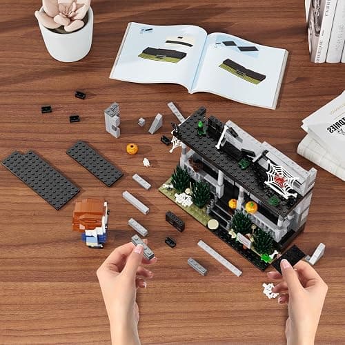 Horror Movie Halloween- Figure & House Building Blocks Kits, Collectible Decoration Building Toy, Present for Friends and Fans, Creative Stable Collectible Building Toy(586 Pieces) thumbnail 7