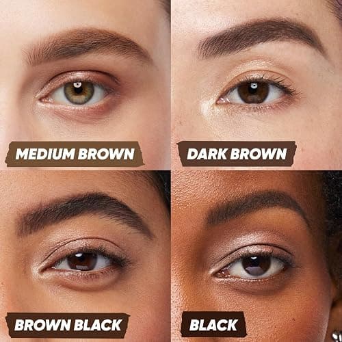 Kosas Brow Pop Eyebrow Pencil – Brow Pencil with Spoolie, Black thumbnail 4
