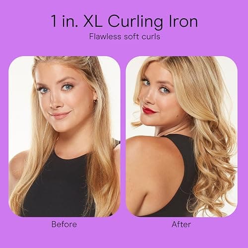 Conair Double Ceramic Long Barrel 1-Inch Curling Iron, Extra-Long Barrel Creates Classic Curls to Loose Waves, Hair Curler for Use on Most Hair Lengths, White/Rose Gold thumbnail 9