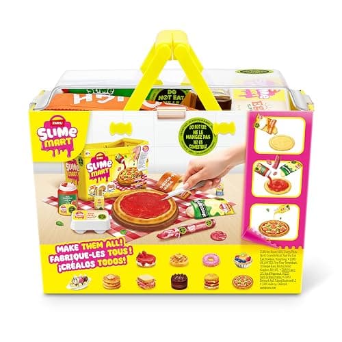 Slime Mart Small Basket by ZURU, Compound Slime Toy, Arts & Crafts for Kids and Kidults, Soft Slime Making Kit - Slime Kit for Girls Ages 6-10, Pizza thumbnail 8