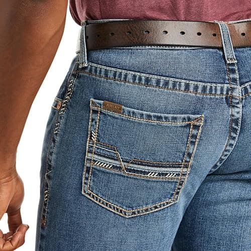 ARIAT Mens M5 Straight Stretch Remming Stackable Straight Leg Jean thumbnail 5