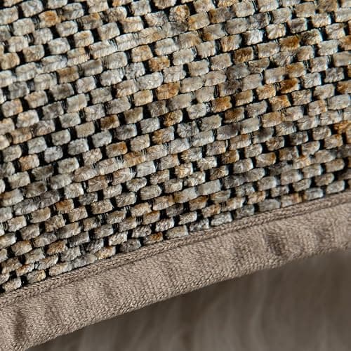YAERTUN Pack of 2 Tie-dye Chenille Textured Throw Pillow Covers Decorative Square Accent Cushion Cover Cozy Soft Velvet Pillow Case for Couch Sofa Bedroom Living Room 18x18 Inch Brown thumbnail 2