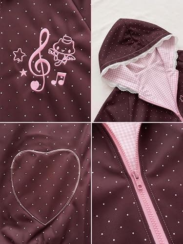 Pokn Y2K Zip Up Hoodie Jojifuku Cutecore Kawaii Hoodie Clothes Women Long Sleeves Tops Graphic Cutecore Shoujo Clothes thumbnail 7