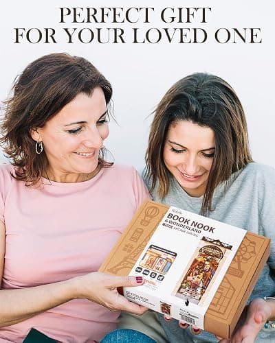 Rolife DIY Book Nook Kits for Adults, Miniature Dollhouse Booknook Kit, 3D Wooden Puzzle Creative Decorative Bookends Bookshelf Diorama Insert Crafts Hobbies Gifts (Arcade Dating) thumbnail 9