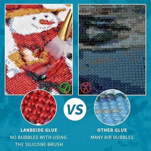 LANBEIDE 200ML Diamond Painting Sealer with Silicone Brush, Updated 5D Diamond Painting Glue Sealer Permanent Hold & Shine Effect Conserver for Diamond Painting and Jigsaw Puzzles (7 OZ) thumbnail 4