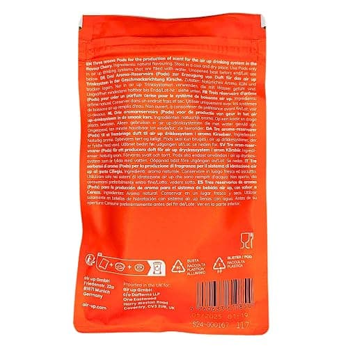 Duft-Pods Original für Air Up Flasche mit erfrischendem Kirsche-Geschmack - 0 Zucker, 0 Kalorien nur natürliches Aroma - 3x Air Up Pods für 15L Wasser mit Geschmack durch Duft thumbnail 4