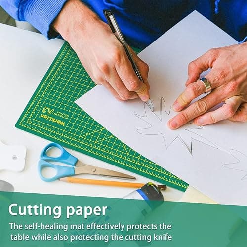 Worklion Self Healing Cutting Mat for Craft-Thickened 18inch x 12inch fabric sewing mat for quilting,rotary cutting, nonslip thumbnail 6