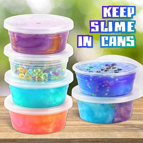 35.16 FL OZ Galaxy Glowing Slime for Kids, FunKidz 1040ML Premade Space Slime 8 Packs Toy for Girls Slime Kit with Neon, Glow, Metallic Fun Boys Craft Great Party Gifts thumbnail 8