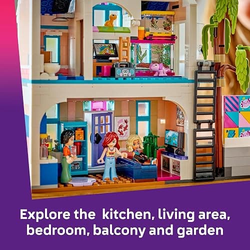 LEGO Friends Liann's Family House Toy - Miniature Set incl. a Garden, 4 Mini Dolls, Pet Axolotl & Gecko Animal Figures and Accessories - Birthday Gift for 7+ Year Old Girls - 42687 thumbnail 4