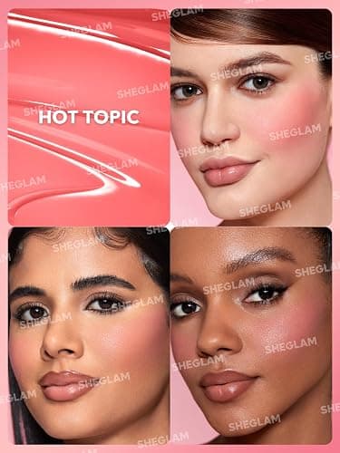 SHEGLAM Color Bloom Liquid Blush Makeup for Cheeks Matte Finish -Hot Topic thumbnail 7