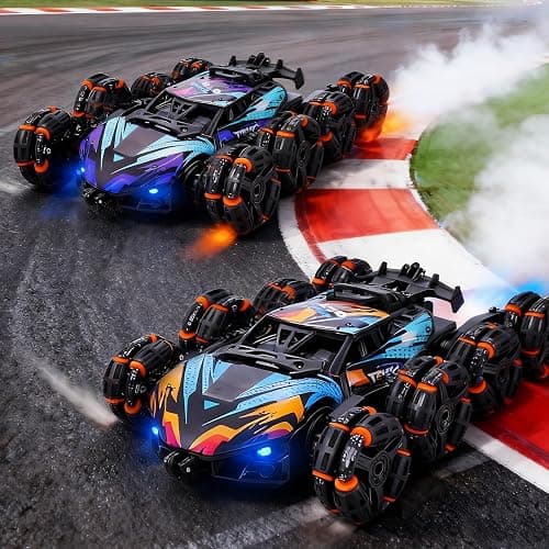 NEXBOX Cool 8 Wheels Hand Controlled rc Stunt Car Toys, Gesture Sensing Remote Control Cars for Boys Age 6 7 8-12 13 14 Year Old, Birthday Gifts Ideas for Kids thumbnail 2