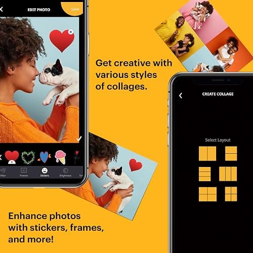 KODAK Step Instant Smartphone Photo Printer - 75 Sheets Bundle - Portable Mini Color Wireless Mobile Printer - Zink 2x3” Sticky-Back Photos - Bluetooth Compatible with Smart Devices - Fun App -White thumbnail 6