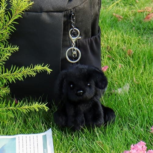 Apricot Lamb Plush Labrador Dog Puppy Stuffed Animal Soft Keychain for Kids Bag, Purse, Backpack, Handbag thumbnail 3