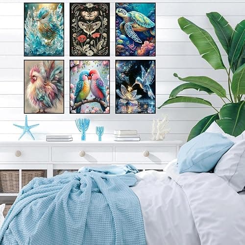 Meothan Multipack Diamond Art Kits for Adults, 12 Pack Animals Diamond Painting Kits for Adults, 5D DIY Round Dimond Gem Art Packs of 12, Home Decor Gift 12x16inch thumbnail 6