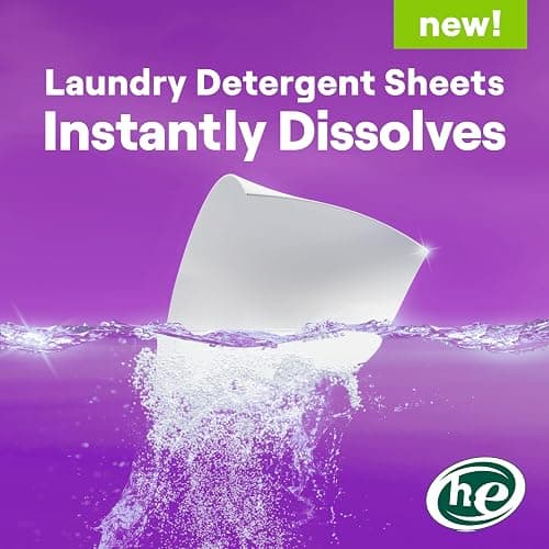 Seventh Generation Laundry Detergent Sheets, Up to 64 Loads, Fresh Lavender Scent, Removes Tough Stains, 0% Dyes and Artificial Fragrances, Safer for your family, (Pack of 2) thumbnail 4