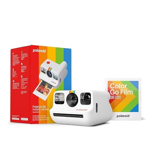 Polaroid Go Generation 2 - Mini Instant Camera + Film Bundle (16 Photos Included) - White (6282) - Image 1