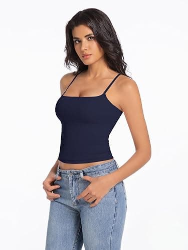 Abonlen Women's Sleeveless Adjustable Spaghetti Strap Tank Top thumbnail 2