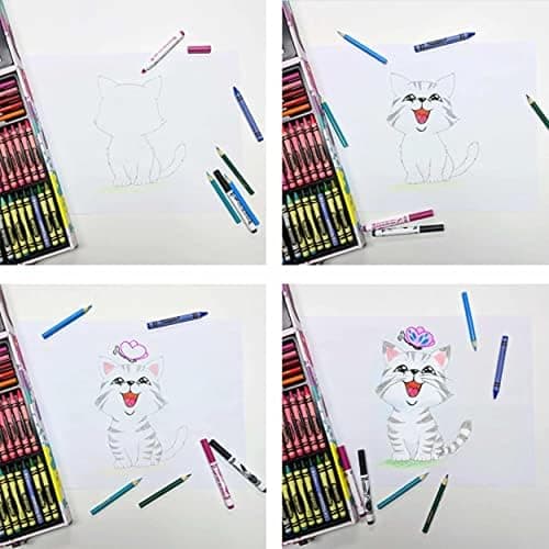 Crayola Inspiration Art Case Coloring Set - Tie-Dye (140ct), Art Supplies Set For Kids, Travel Drawing Kit, Holiday & Christmas Gift for Girls & Boys, Ages 5+ [Amazon Exclusive] thumbnail 8