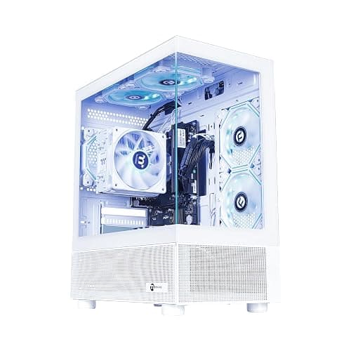 NINGMEI Soul Gaming PC Desktop,AMD Ryzen 7 5700G 8 core 3.8GHz(up to 4.6GHz),AMD Radeon Vega Graphics,16GB DDR4 RAM 3200MHz,1TB NVME SSD,550W PSU, Windows 11 Home 64-bit. - Image 1