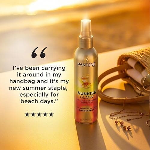 Pantene Sunkiss Glow Multitasking Spray, UV Hair Protection, Repairs Damage, Leave-In Conditioning Treatment, 5.7 oz thumbnail 9