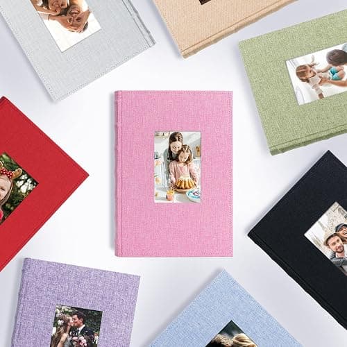 Vienrose Photo Albums 6x4 (15x10 cm) 300 Pockets Linen Cover with Memo Spaces Photobook Large Capacity Pictures Album Memory Book for Wedding, Family, Baby, Holidays, Special Occasions, Light Grey thumbnail 8