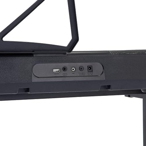 Amazon Basics Electric Keyboard Piano with 61 Keys, Built-in Speakers, Songs for Learning, Black thumbnail 6