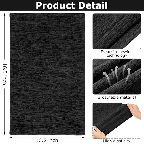 2 Pieces Winter Neck Warmer Gaiter Fleece Ski Neck Scarf Warm Windproof Balaclava Cold Weather Scarf Tube Cover Bandanas for Men Women Winter Motorcycle Skiing Running Cycling thumbnail 2