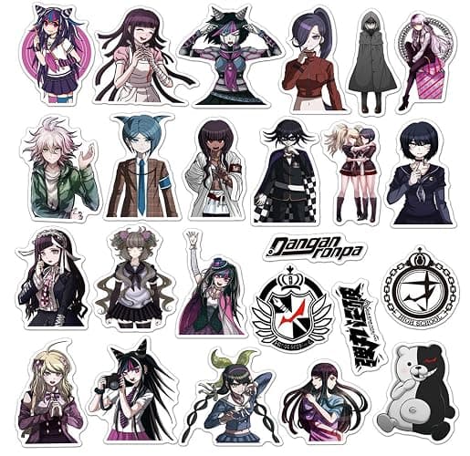 50Pcs Manga Danganronpa Stickers Mixed Pack,Cartoon Characters Stickers Anime Decor Sticker for Kids Teens Adults Waterproof Sticker for Water Bottle Laptop (Dw) thumbnail 6