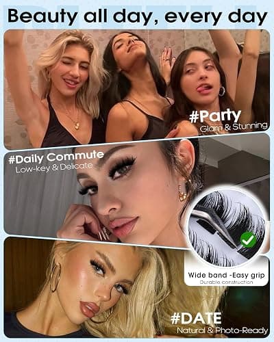 Pleell Fluffy Lash Clusters Wispy Eyelash Clusters With Spikes 10-18mm D curly Cluster Eyelash Extensions Fairy Individual Lashes Natural Volume Cluster Lashes Manga Lashes Clusters thumbnail 6