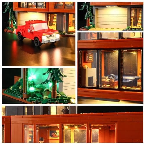 YEABRICKS LED Light for 21354 Ideas Twilight The Cullen House Building Blocks Model (Building Set NOT Included) thumbnail 4