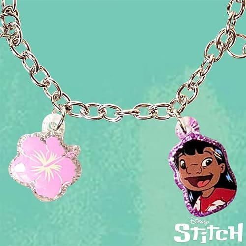 LUV HER Lilo and Stitch 7" Bracelet with Metal Charms - Disney Stitch - Ages 3+ thumbnail 3