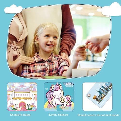 Fake Credit Cards for Kids, Play Credit Cards Pretend Debit Credit Cards for Girls and Boys, Fake Toy Cards 10pcs thumbnail 5