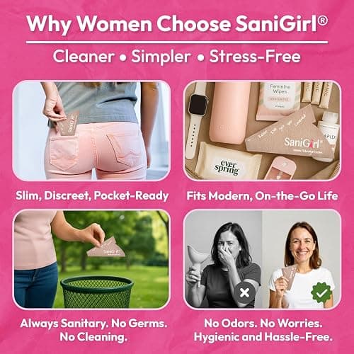 SaniGirl Pee Funnel for Women - Female Urinals for Women - Disposable Recyclable Womens Pee Funnel for Travel & Camping Essentials - Female Urination Device for Outdoors & Travel (50 Count Bulk Pack) thumbnail 6