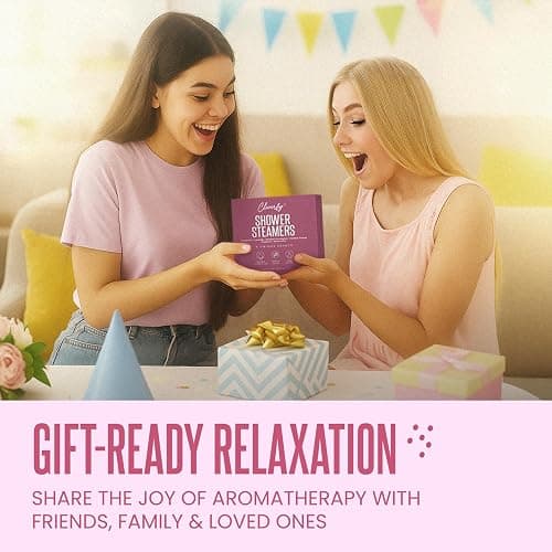 Cleverfy Shower Steamers Aromatherapy – Stocking Stuffers for Teen Girls, Women and Wife – Christmas Gifts for Teens and Women – White Elephant Gifts for Adults – 6 Tablets thumbnail 7
