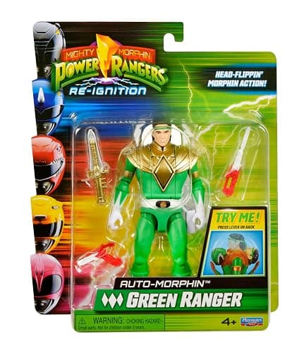 Power Rangers Re-Ignition 6 Inch Action Figure Auto Morphin - Green Ranger thumbnail 8