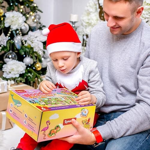 SYNARRY Wooden Puzzles for Toddlers 1-3, 6XSET Animals Puzzles for Toddlers 2-4 with Rack, Toddler Puzzles Ages 2-4, Kids Learning Educational Montessori Toys for 2 3 Year Old, Gifts for Boys Girls thumbnail 7