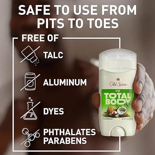 Old Spice Whole Body Deodorant Stick for Men, Aluminum Free, Fiji Scent, 24/7 Odor Protection, 24/7 Lasting Freshness, Dermatologist Tested, Gentle on Skin, Safe to Use All Over, 3.0 oz - Fiji thumbnail 3