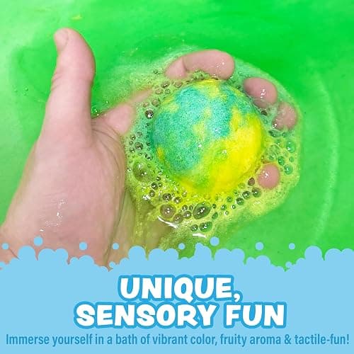Tub Works® Jelly Bath Slime Bombs, 6 Pack | Bath Bombs for Kids That Turn Bath Water Into Colorful Jelly Slime | Nontoxic | Unique Kids Bath Bombs with Surprise Slime Texture | Sensory Fun Bath Toys thumbnail 4