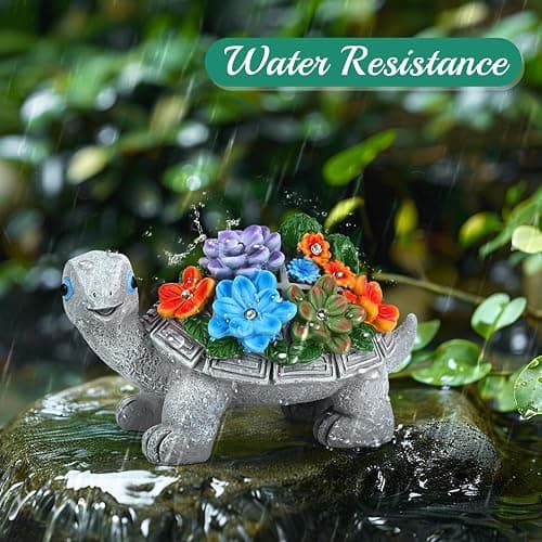 Linkax Birthday Gifts for Women Mom Grandma, Turtle Statue Solar Lights Outdoor Garden Decor for Outside Yard Patio Porch Fall Home, Gardening House Warming Gifts New Home, Grandparents Day Presents - Turtle thumbnail 9
