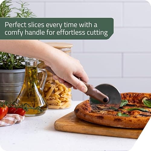 Peleg Design Puperoni Cute Pizza Cutter Wheel – Dog-Shaped Plastic Pizza Cutter Wheel with Stainless Steel Blade & Durable Plastic Handle, Funny Pizza Gifts thumbnail 6